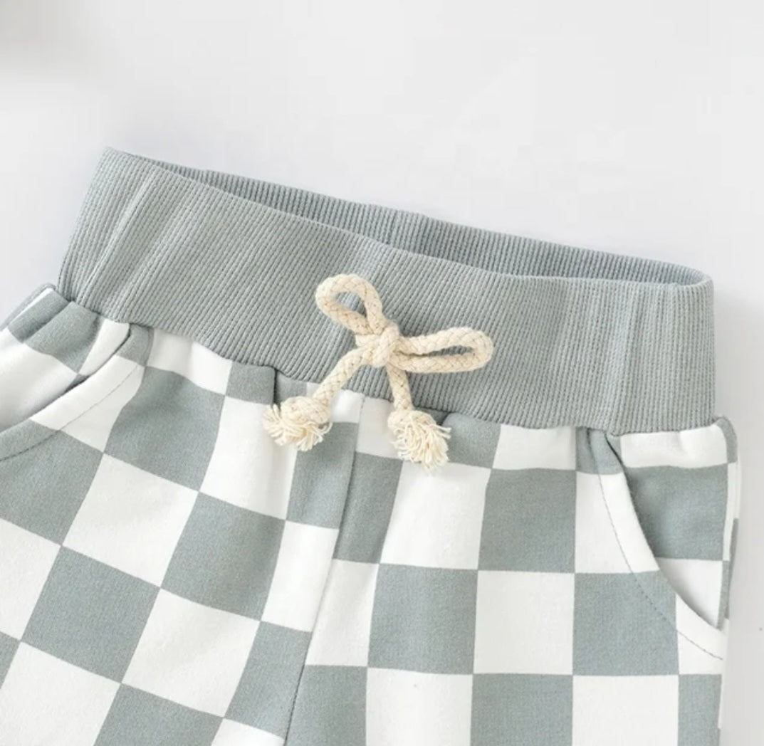 Organic Cotton Checker Joggers