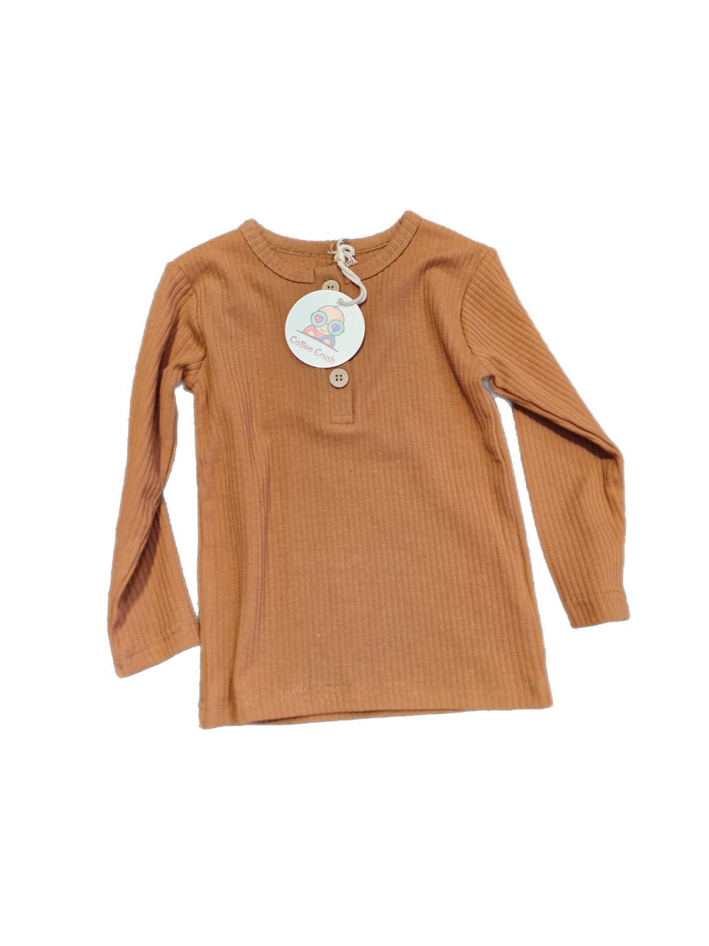 Organic Cotton Long Sleeve Ribbed Top