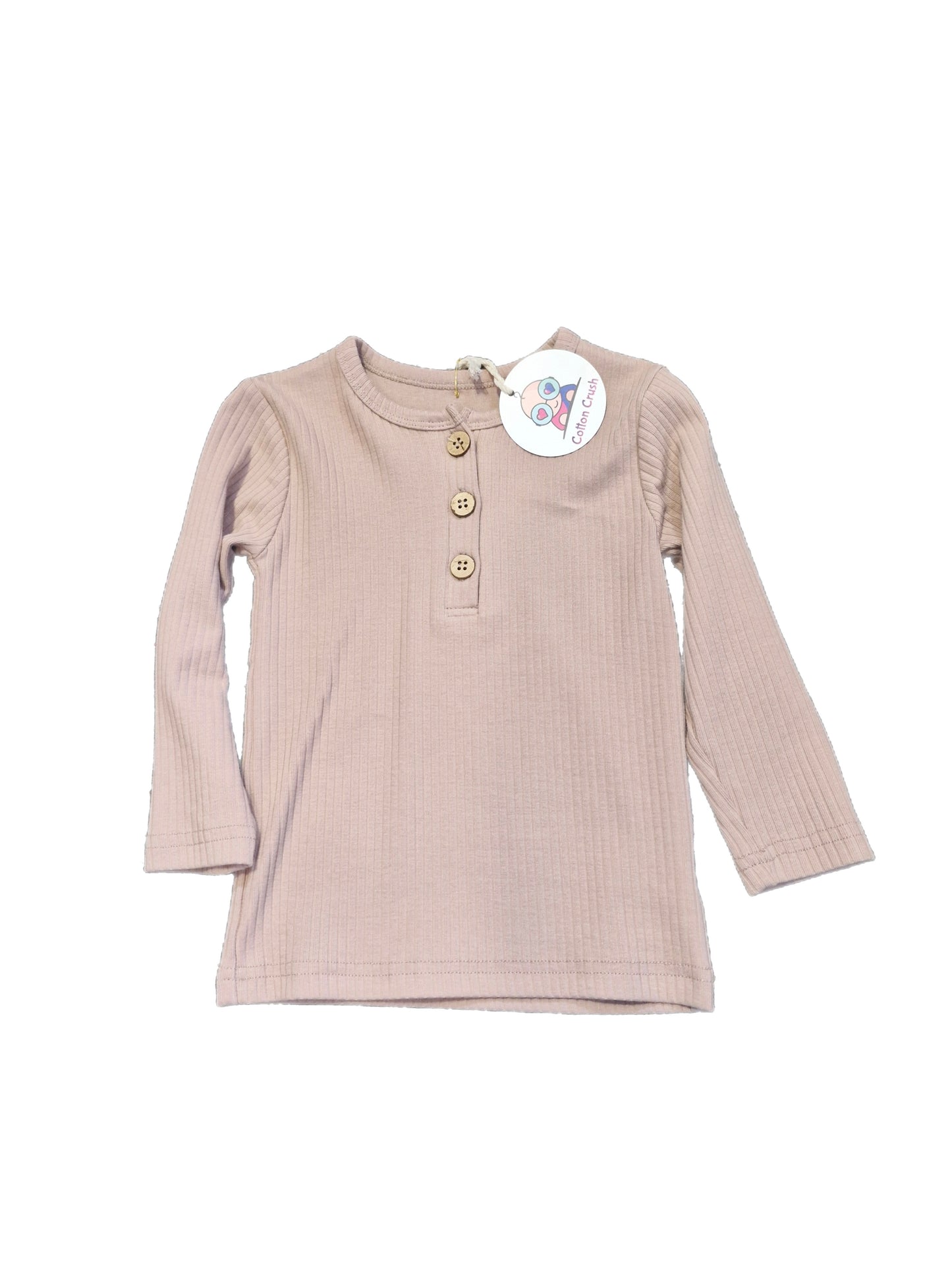 Organic Cotton Long Sleeve Ribbed Top