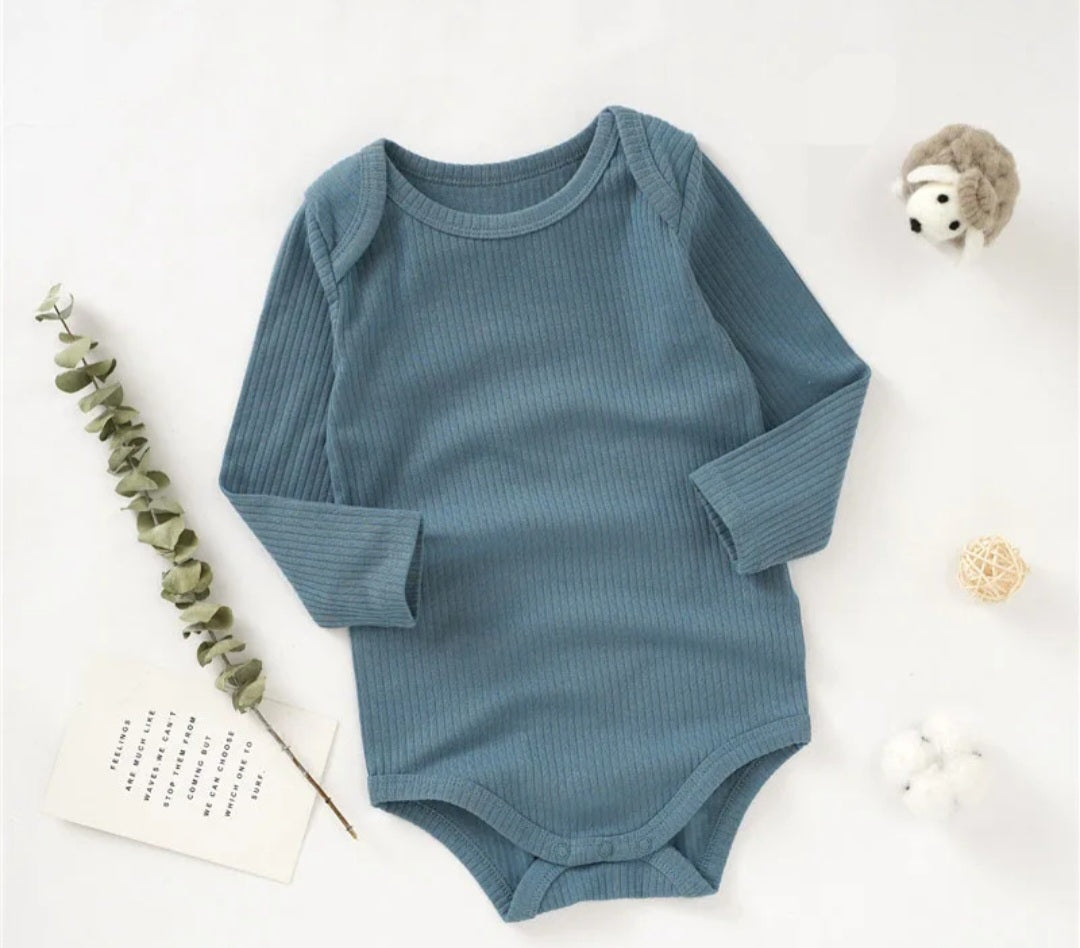 Organic Cotton Ribbed Baby Onesie