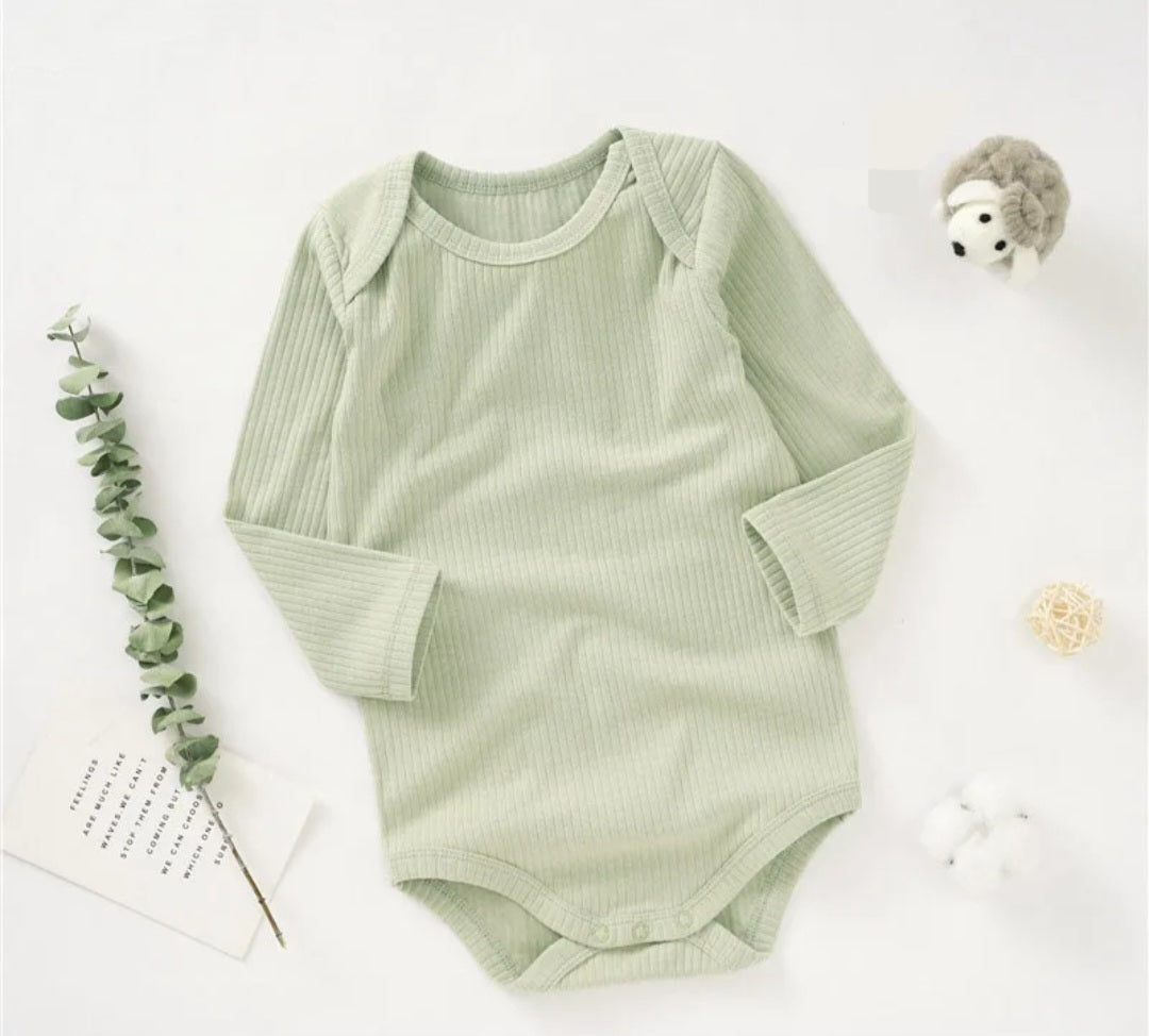 Organic Cotton Ribbed Baby Onesie