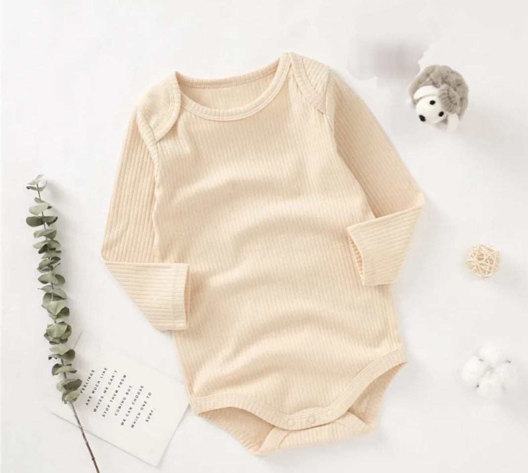 Organic Cotton Ribbed Baby Onesie