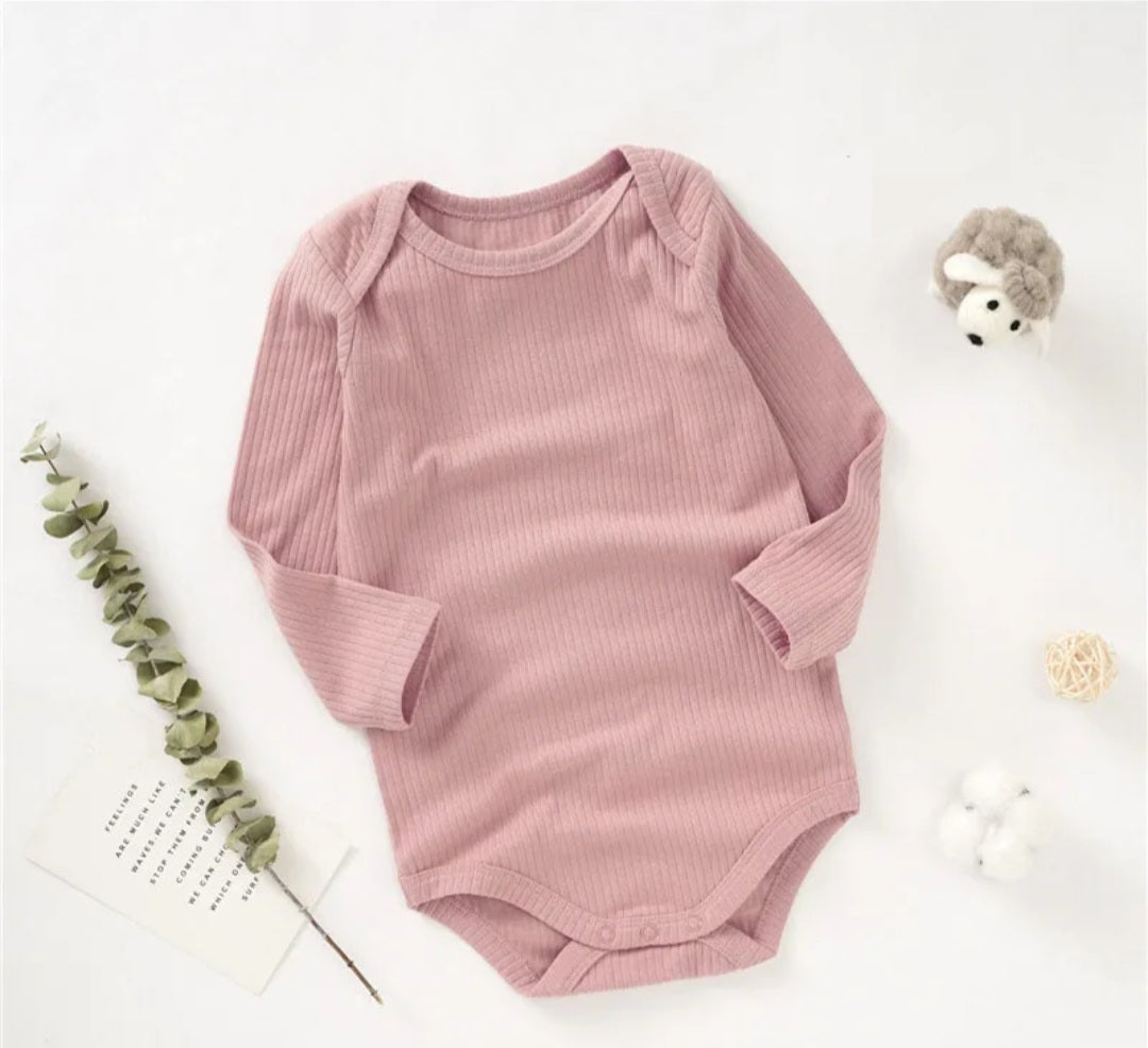 Organic Cotton Ribbed Baby Onesie