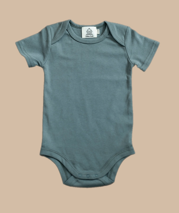 Organic Cotton Blank Coloured Baby Onesies