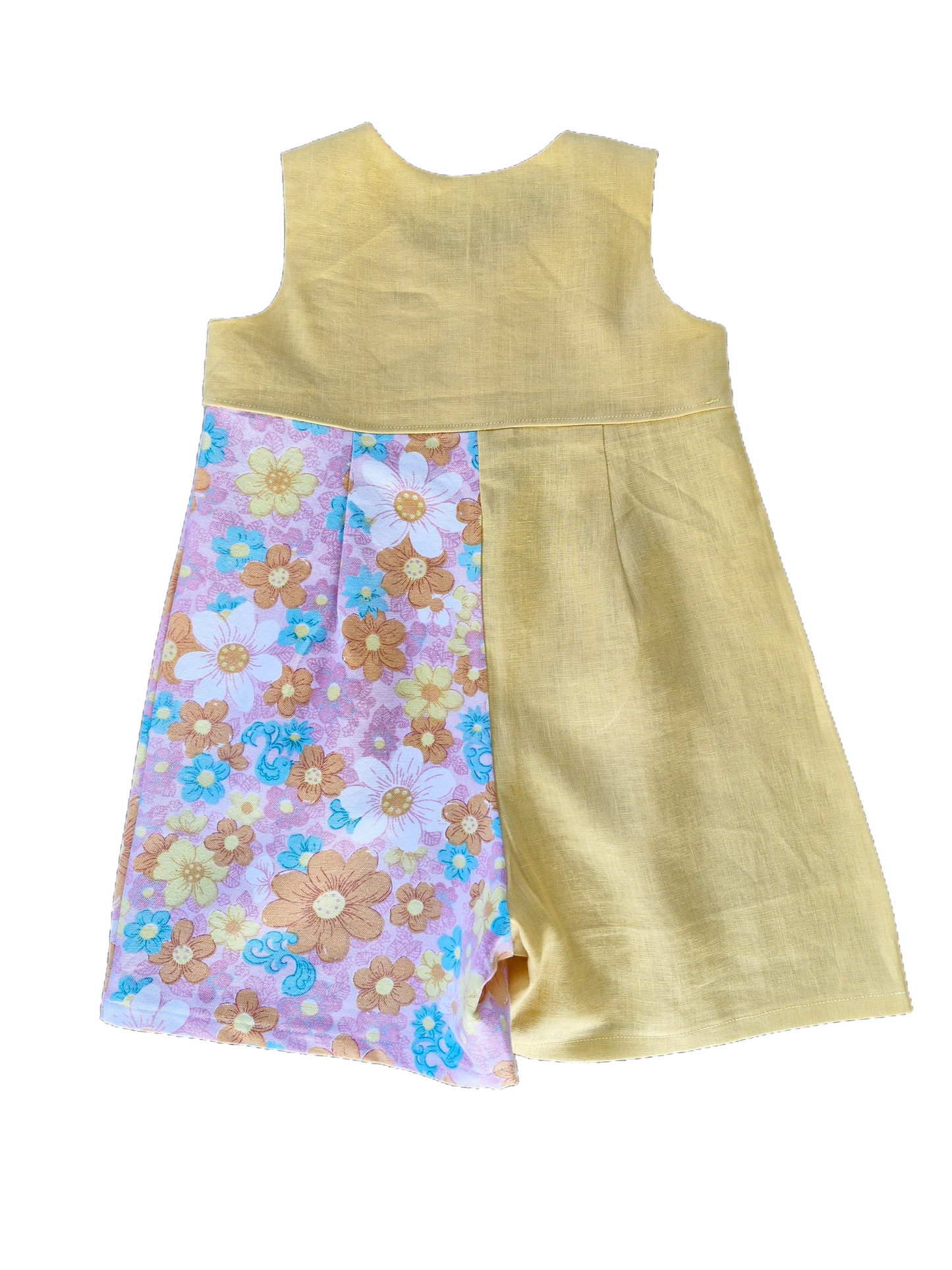 Upcycled Girls Wide Leg Dungarees